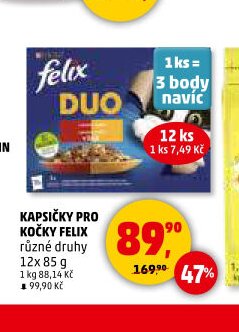 Kapsičky pro kočky Felix