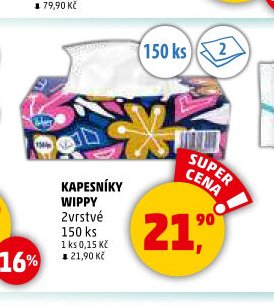 Kapesníky Wippy 2vrstvé