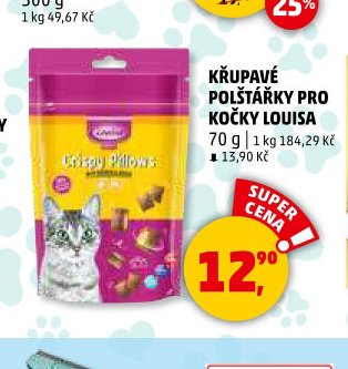 Křupavé polštářky pro kočky Louisa
