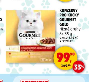Konzervy pro kočky Gourmet Gold