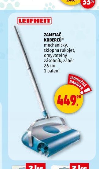 Zametáč koberců Leifheit