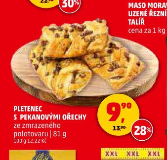 Pletenec s pekanovými ořechy