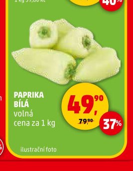 Paprika bílá