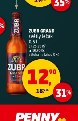 ZUBR GRAND světlé ležák