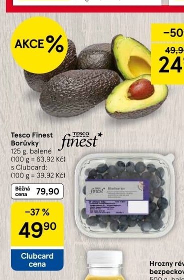 Tesco Finest Borůvky