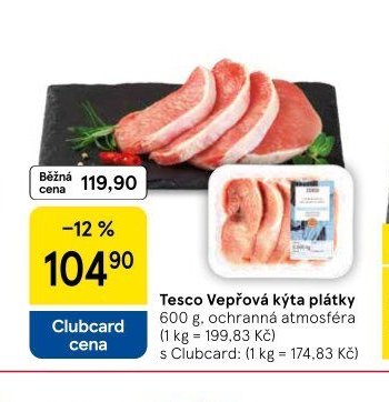 Tesco Vepřová kýta plátky