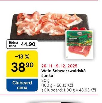 Wein Schwarzwaldská šunka