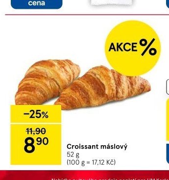 Croissant máslový