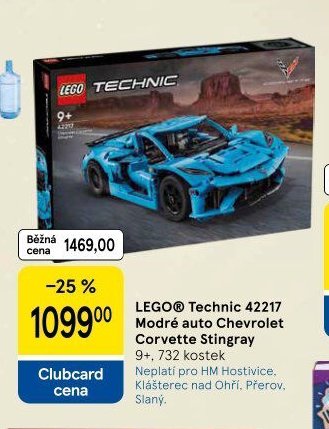 LEGO Technic 42217 Modré auto Chevrolet Corvette Stingray