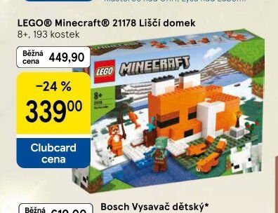 LEGO Minecraft 21178 Liščí domek