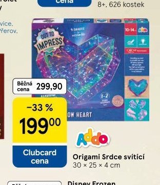Origami Srdce svítící