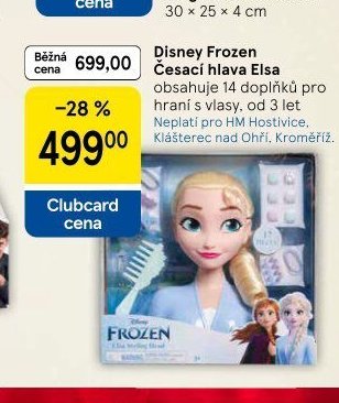 Disney Frozen Česací hlava Elsa