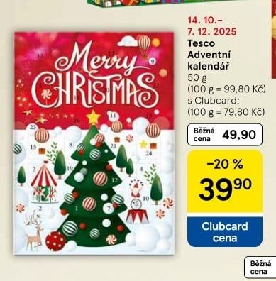 Tesco Adventní kalendář