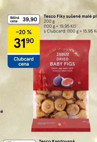 Tesco Fíky sušené malé plody 200 g