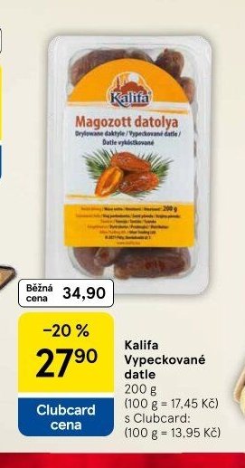 Kalifa Vypeckované datle 200 g