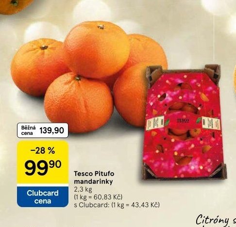 Tesco Pitufo mandarinky 2,3 kg