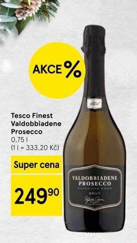 Tesco Finest Valdobbiadene Prosecco 0,75 l