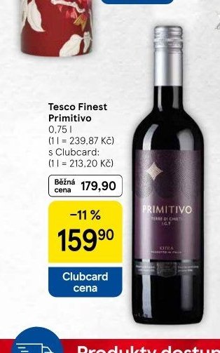 Tesco Finest Primitivo 0,75 l