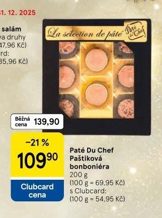 Paté Du Chef Paštiková bonboniéra