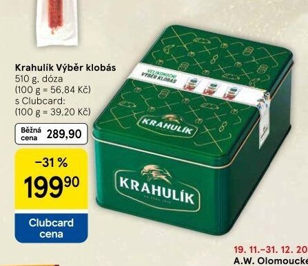 Krahulík Výběr klobás