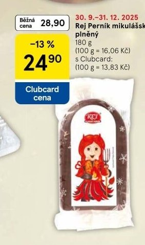 Rej Perník mikulášský plněný