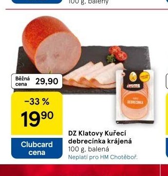 DZ Klatovy Kuřecí debrecínka krájená