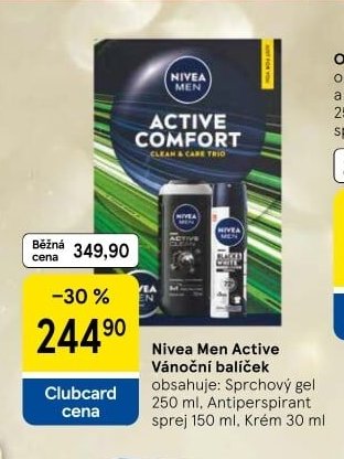 Nivea Men Active Vánoční balíček