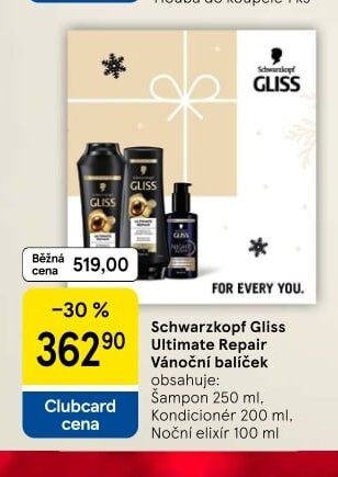 Schwarzkopf Gliss Ultimate Repair Vánoční balíček