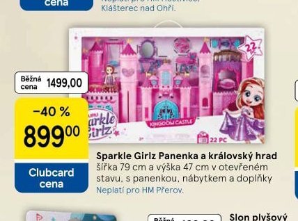 Sparkle Girlz Panenka a královský hrad