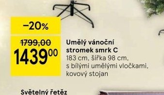 Umělý vánoční stromek smrk C