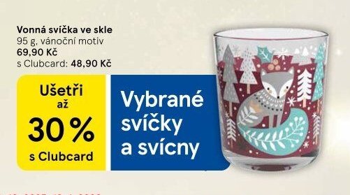 Vonná svíčka ve skle