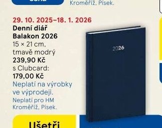 Denní diář Balakon 2026