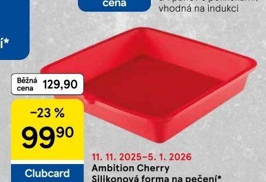 Ambition Cherry Silikonová forma na pečení 23 x 23 x 4 cm
