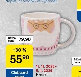 Hrnek vánoční motiv