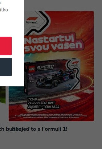 LEGO Speed Champions 77248 Závodní auto BWT Alpine F1 Team A524