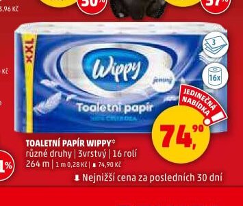 TOALETNÍ PAPÍR WIPPY