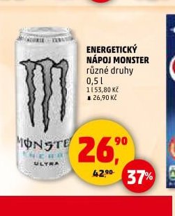 ENERGETICKÝ NÁPOJ MONSTER různé druhy 0,5 l