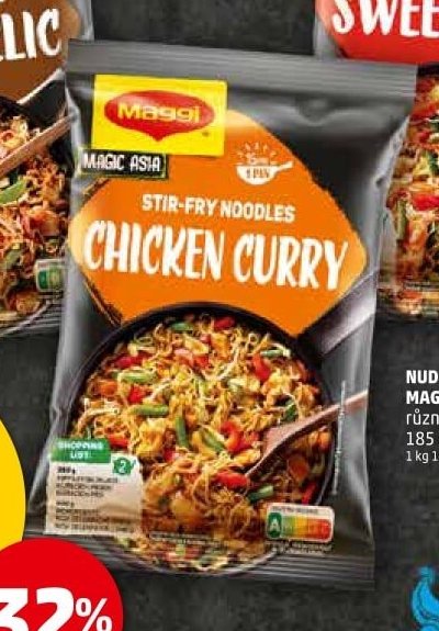 Nudle z pánve Maggi Chicken Curry