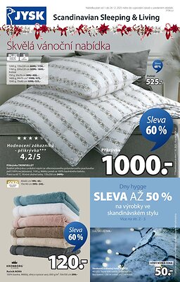 aktuální leták Jysk 1.12.2025-24.12.2025