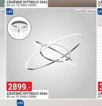 ZÁVĚSNÉ SVÍTIDLO 3546