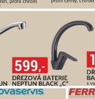 Dřezová baterie NEPTUN BLACK C