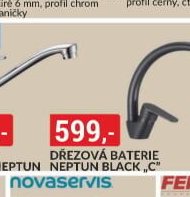 Dřezová baterie Neptun Black C