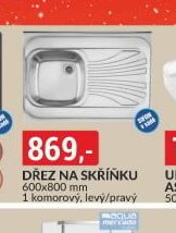 DŘEZ NA SKŘÍŇKU