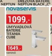 UMYVADLOVÁ BATERIE TITANIA CUBE
