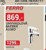 UMYVADLOVÁ BATERIE ALGEO