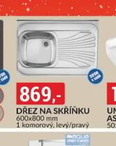 DŘEZ NA SKŘÍŇKU