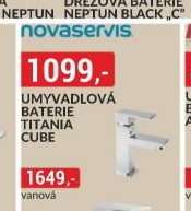 Umyvadlová baterie TITANIA CUBE