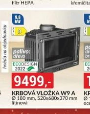 Krbová vložka W9 A