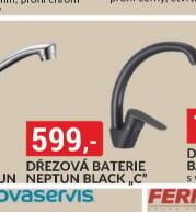 DŘEZOVÁ BATERIE NEPTUN BLACK C