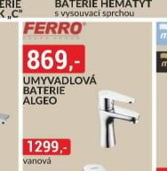 UMYVADLOVÁ BATERIE ALGEO